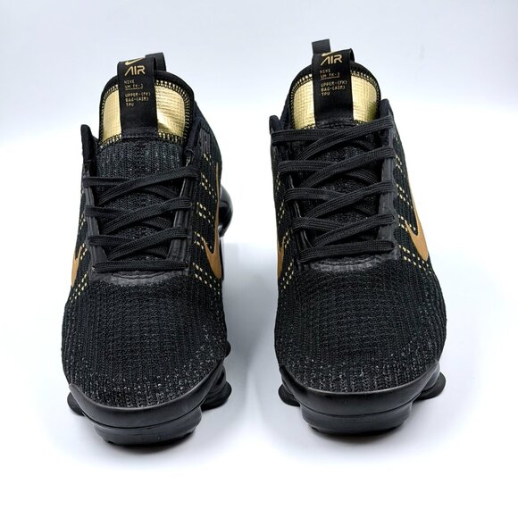 Nike Air VaporMax Flyknit 3 GS 'Black Gold' - Picture 2 of 10